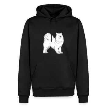 Samojede chien propriétaire idée cadeau - Sweat à capuche Premium bio Homme - noir - Devant - Nico (187cm)
