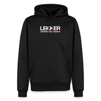 Lekker drapeau Pays-Bas Hollande néerlandaise - Sweat à capuche Premium bio Homme - noir - Devant - Nico (187cm)