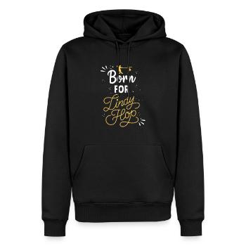 Design Lindy Hop pour votre partenaire de danse - Sweat à capuche Premium bio Homme - noir - Devant - Nico (187cm)