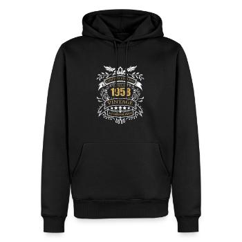 Made In 1958 Limited Edition Geburtstag Geschenk - Männer Premium Bio Hoodie - Schwarz - Vorne - Nico (187cm)