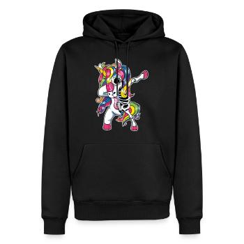 Costume d'Halloween Squelette Licornes 2020 Cheval Dab - Sweat à capuche Premium bio Homme - noir - Devant - Nico (187cm)