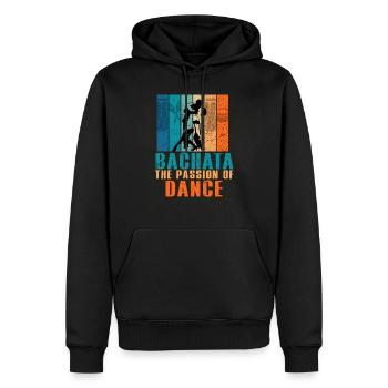 Bachata, Bachata music, Dominican - Men’s Premium Organic Hoodie - black - Front - Nico (187cm)