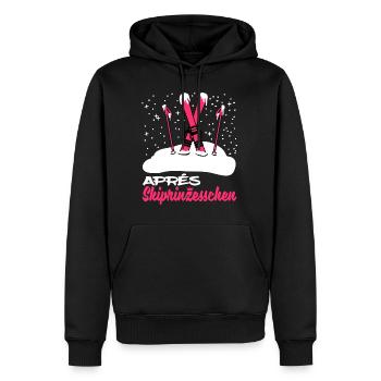 T-shirt Funny Apres Ski Princesses Ski - Sweat à capuche Premium bio Homme - noir - Devant - Nico (187cm)