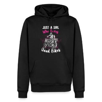 Cool Quadbike Mädchen Geschenk - Männer Premium Bio Hoodie - Schwarz - Vorne - Nico (187cm)