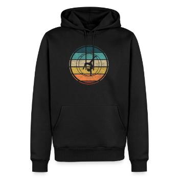Conception de roues de gymnastique pour un expert en roues de gymnastique - Sweat à capuche Premium bio Homme - noir - Devant - Nico (187cm)
