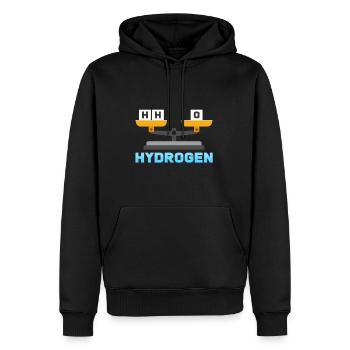 Wasserstoff Sauerstoff Wasser - Männer Premium Bio Hoodie - Schwarz - Vorne - Nico (187cm)
