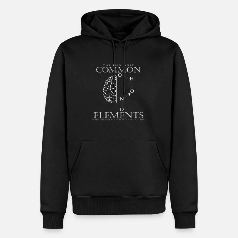 Élément hydrogène - Sweat à capuche Premium bio Homme - noir