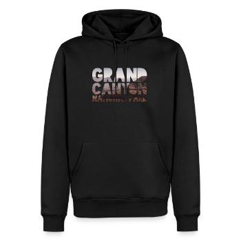Parc national du Grand Canyon - Sweat à capuche Premium bio Homme - noir - Devant - Nico (187cm)