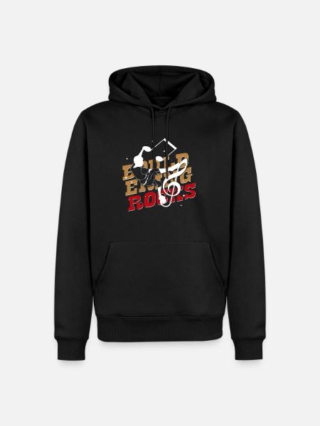Bouldering on the rock - Men’s Premium Organic Hoodie - black
