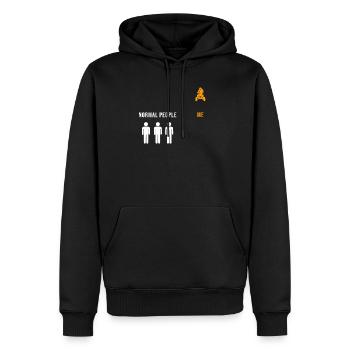 Conception de quad de motocross pour un pilote de quad - Sweat à capuche Premium bio Homme - noir - Devant - Nico (187cm)