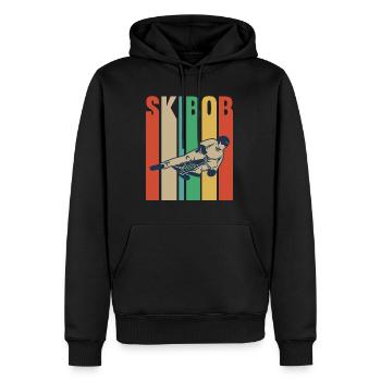 Skibob Spruch für einen Ski-Bob Fan - Männer Premium Bio Hoodie - Schwarz - Vorne - Nico (187cm)