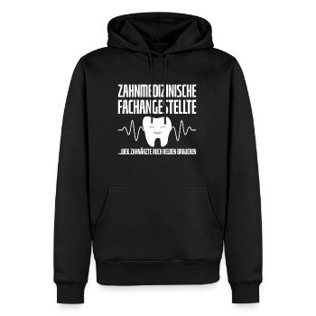 Zahnarzt-Helferin, Zahnarzt-Assistentin - Männer Premium Bio Hoodie - Schwarz - Vorne - Nico (187cm)