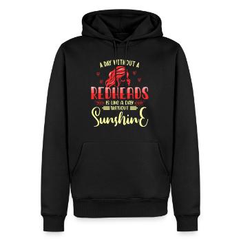 Rothaarige, Rothaarige 2% Einhörner, rothaarige - Männer Premium Bio Hoodie - Schwarz - Vorne - Nico (187cm)