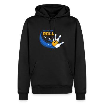 Bowling, Bowling liebt Bowling, Bowling Kegler - Männer Premium Bio Hoodie - Schwarz - Vorne - Nico (187cm)