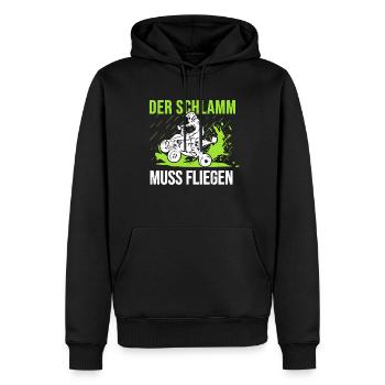 Quad Design für einen Quad-Fahrer - Männer Premium Bio Hoodie - Schwarz - Vorne - Nico (187cm)