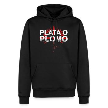 Plata o Plomo Narcos Medellin Kartel Kolumbien - Männer Premium Bio Hoodie - Schwarz - Vorne - Nico (187cm)