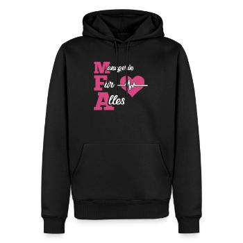 Arzthelferin, MFA, Medizinische Fachangestellte, - Männer Premium Bio Hoodie - Schwarz - Vorne - Nico (187cm)