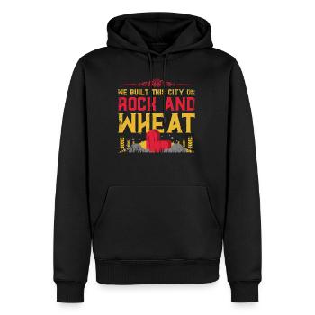 Board game, settle board game, longest street - Men’s Premium Organic Hoodie - black - Front - Nico (187cm)