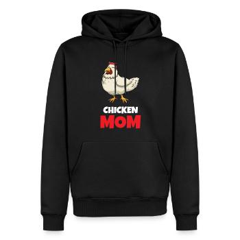 Hühner Mama - Chicken Mom - Landwirtin & - Männer Premium Bio Hoodie - Schwarz - Vorne - Nico (187cm)