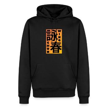 WingChun_SigneChinese - Männer Premium Bio Hoodie - Schwarz - Vorne - Nico (187cm)