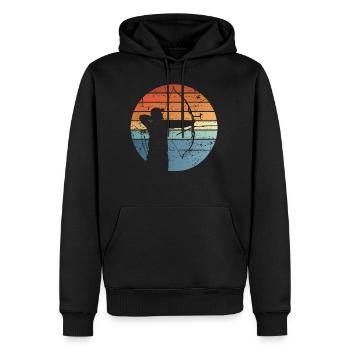 Archery archery archer - Men’s Premium Organic Hoodie - black - Front - Nico (187cm)