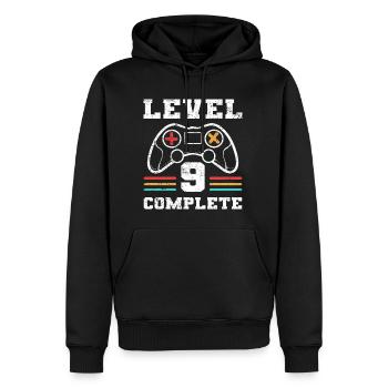 Geburtstag Level 9 Complete Gaming Controller - Männer Premium Bio Hoodie - Schwarz - Vorne - Nico (187cm)