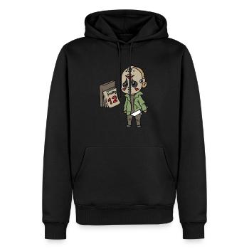 Vendredi 12 Halloween Fun Costume du vendredi 13 - Sweat à capuche Premium bio Homme - noir - Devant - Nico (187cm)