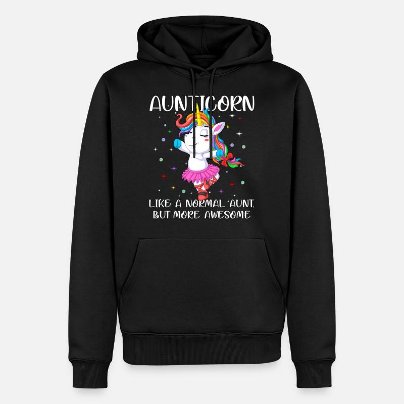 tante non assermentée - Sweat à capuche Premium bio Homme - noir
