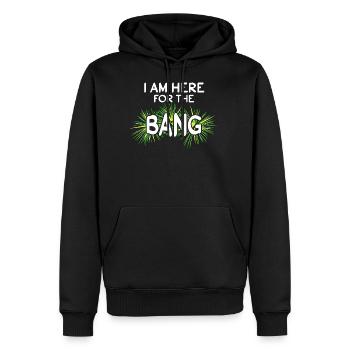 Je suis ici pour le nouvel an des feux d'artifice de Bang Pyro - Sweat à capuche Premium bio Homme - noir - Devant - Nico (187cm)