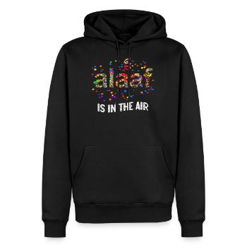Alaaf Is In The Air Need Carnival Chanson préférée - Sweat à capuche Premium bio Homme - noir - Devant - Nico (187cm)
