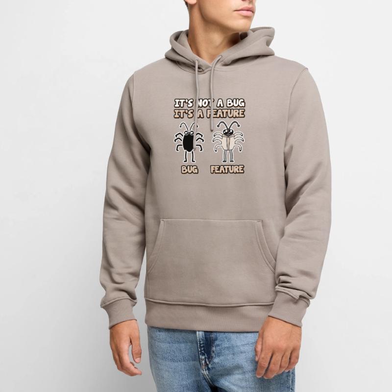 Funny Hacker Design Learn PC Programming Men’s Premium Organic Hoodie