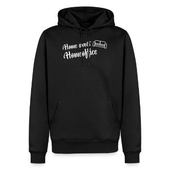 Home sweet home office work home gift - Men’s Premium Organic Hoodie - black - Front - Nico (187cm)