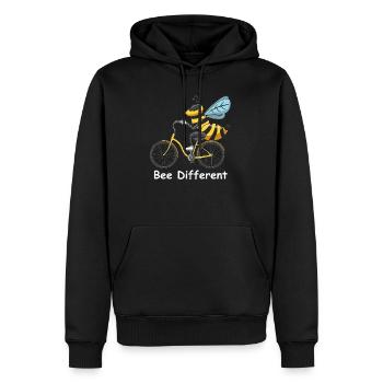Bee Different Fahrrad Biene Honigbiene Radfahrer - Männer Premium Bio Hoodie - Schwarz - Vorne - Nico (187cm)
