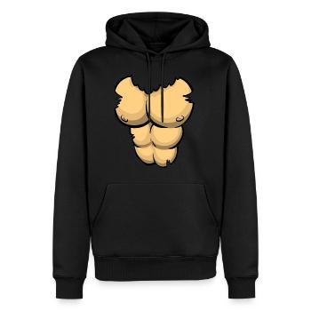 Gorilla Costume Gorilla Chest - Men’s Premium Organic Hoodie - black - Front - Nico (187cm)