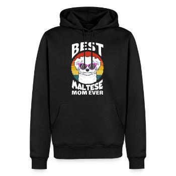 Meilleur Maltese Mom Ever Meilleur Malteser Mama chiens - Sweat à capuche Premium bio Homme - noir - Devant - Nico (187cm)