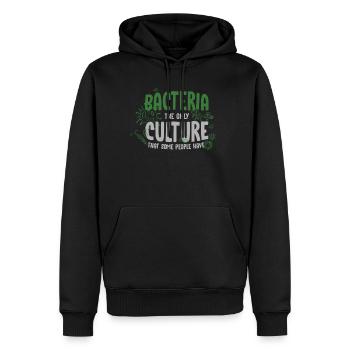 Biologie, biologie Chimie, Génétique, - Sweat à capuche Premium bio Homme - noir - Devant - Nico (187cm)