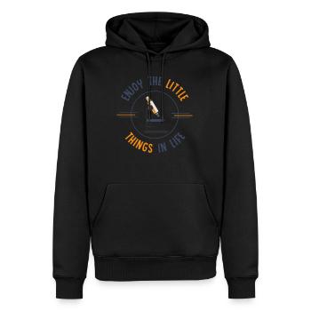 Biologie, biologie génétique, professeur, - Sweat à capuche Premium bio Homme - noir - Devant - Nico (187cm)