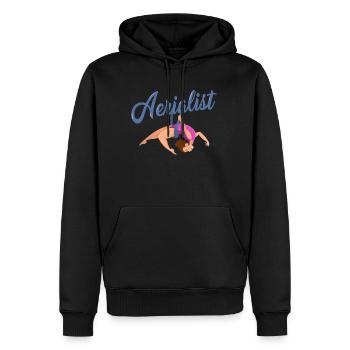 Aerialer Dance, Aerialer Dance Luftsport, Aerial - Sweat à capuche Premium bio Homme - noir - Devant - Nico (187cm)