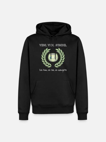 Veni. Vidi. Couche - Sweat à capuche Premium bio Homme - noir