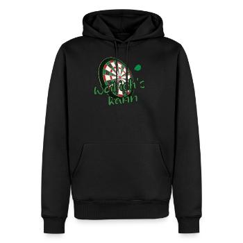 Dartscheibe Weil ich's kann - Dartsport Bullseye - Männer Premium Bio Hoodie - Schwarz - Vorne - Nico (187cm)