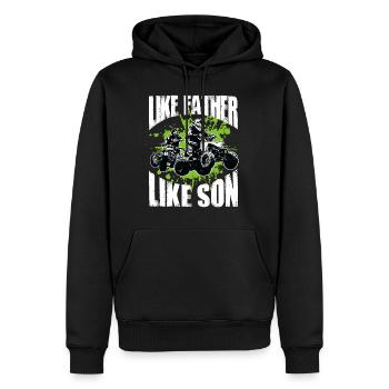 Cool Père Et Fils ATV Quad Bike Idée cadeau - Sweat à capuche Premium bio Homme - noir - Devant - Nico (187cm)