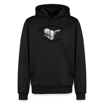 Je ne me distrais pas , je suis magistrat - Sweat à capuche Premium bio Homme - noir - Devant - Nico (187cm)