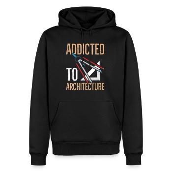 Architecture Design for an Architecture Nerd - Men’s Premium Organic Hoodie - black - Front - Nico (187cm)