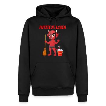 Putzteufelchen Reinigungskraft Hobby Putzen - Männer Premium Bio Hoodie - Schwarz - Vorne - Nico (187cm)