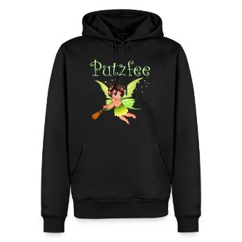 Süße Putzfee Haushaltshilfe Putzfrau - Männer Premium Bio Hoodie - Schwarz - Vorne - Nico (187cm)