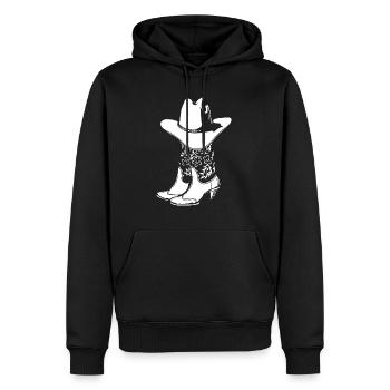 Country Music, Line-Dance, Western Geschenk - Männer Premium Bio Hoodie - Schwarz - Vorne - Nico (187cm)