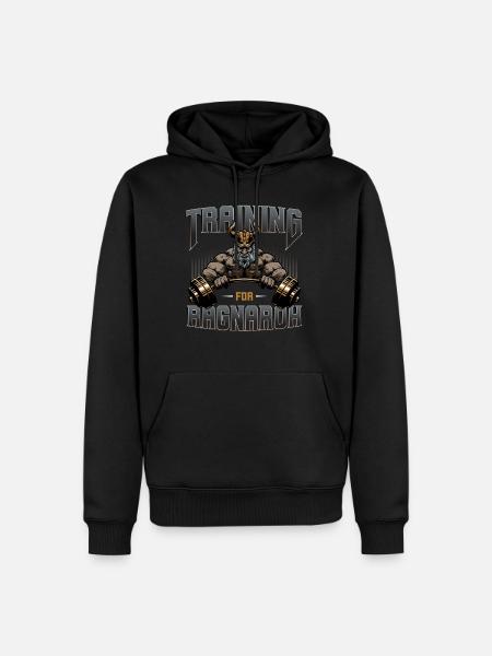 Vikings, Vikings Odin, Thor, - Sweat à capuche Premium bio Homme - noir