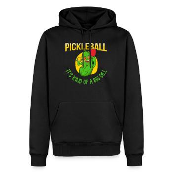 Gurke, Gurke Gurken, Vegetarier, - Männer Premium Bio Hoodie - Schwarz - Vorne - Nico (187cm)