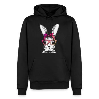 Sunglasses Easter Ears Cool - Men’s Premium Organic Hoodie - black - Front - Nico (187cm)
