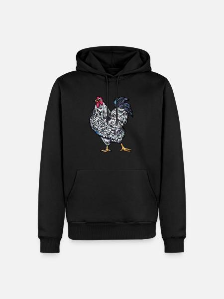 Wyandotten Hühner Hühnerart Bauer Landwirt Huhn Ha - Männer Premium Bio Hoodie - Schwarz